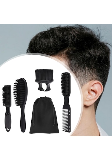 Dolıty Berber Fırçası Ve Tarak Seti Temizleme Saç Kese-paketi
