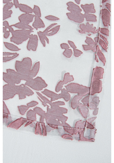 Pannello Tül Perde Beyaz Pembe 140x295 Pembe-beyaz