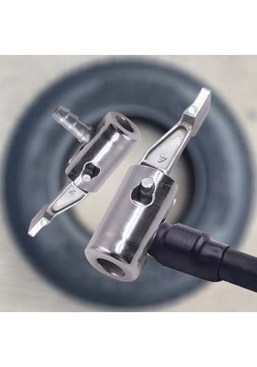 Fastbuy 2 Adet Araç Pompa Boru Bağlantısı, Lastik Ağız, Hızlı Bağlantı, Şişme Pompa Döndürme Aksesuarı Diğer