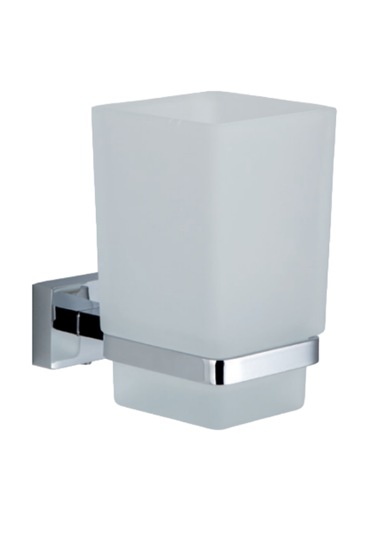 Çelik Banyo Paslanmaz Pirinç Kenzo Cam Diş Fırçalık Gri