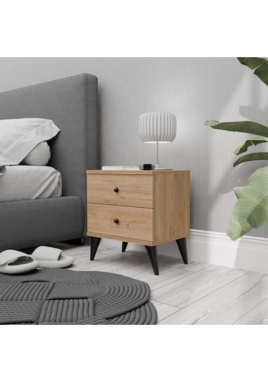 3722 Mona 2 Çekmeceli Komodin Sepet