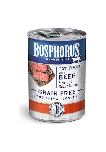 Bosphorus Sığır Etli Yetişkin Kedi Maması 6 x 415 G