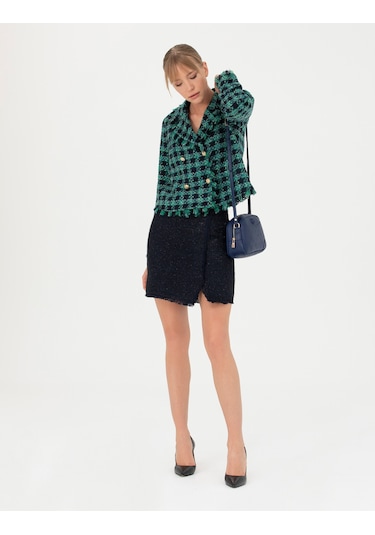 Pierre Cardin Kadın Lacivert Etek Dokuma 50273121-vr033 Lacivert