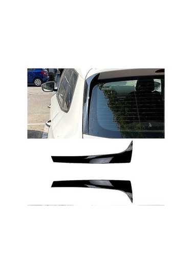 Novahub Skoda Kodiaq Abs Plastik Arka Cam Spoiler - Kolay Montaj, Şık Tasarım, Zarif Parlak Siyah Renk