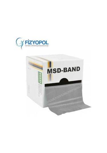 Msd Mvs Band 22.5 Metre Gümüş Gri Egzersiz Pilates Direnç Bandı Gri