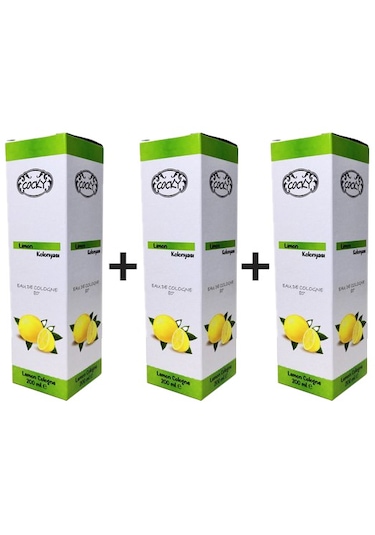 Cocky 80 Derece Limon Kolonyası 3 x 200 ML