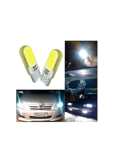 Tata Telcolineplaka Parklar Için Silikon T10 Beyaz Ampul 2 Adet