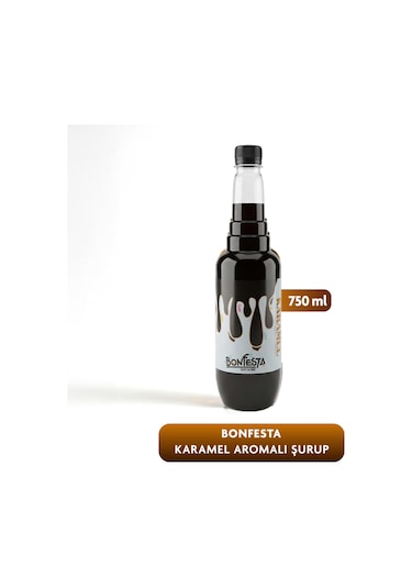 Bonfesta Karamel Aromalı Kahve ve Kokteyl Şurubu 750 ML