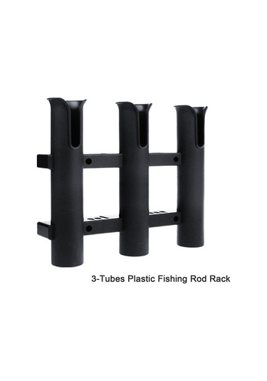 Pazly Dayanıklı Plastik Balık Olta Askısı - 3 Lü Yuvalı, Pratik Montaj, Deniz Ve Tatlısu İçin, Kullanışlı Aksesuar