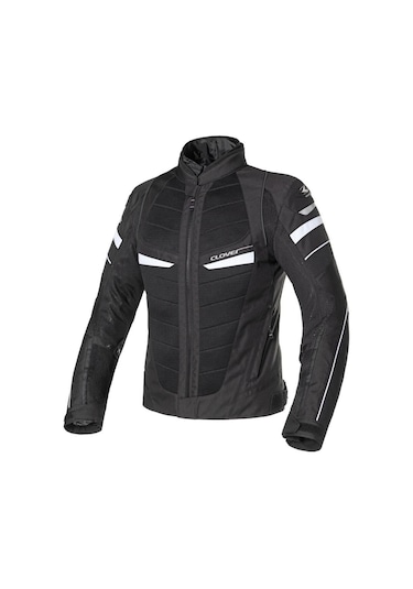 Clover Rainjet-2 Wp Korumalı Motosiklet Montu Siyah Beyaz
