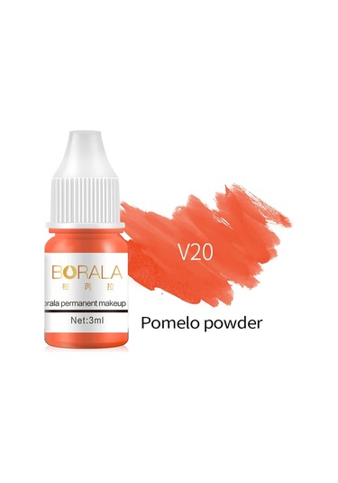 Borala 26 Renk 3 Ml Kalıcı Makyaj Dövme Dudaklar Kaşlar Eyelinerler Pigmentler V20 Dark Topaz