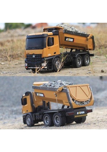 HUINA 1/14 Yüksek Kalite RC Model Damperli Kamyon