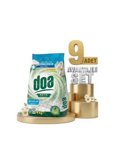 Doa Matik Deterjan Beyazlar 9x4 Kg