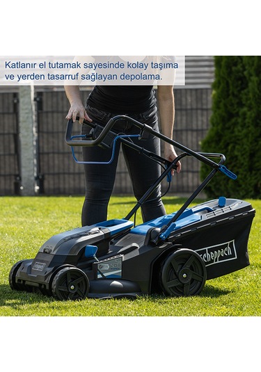 Scheppach BC-MP430 2x4AH Akülü Çim Biçme Makinesi - 5911415400