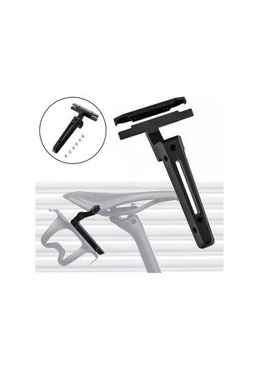 Suntek Koltuk Direği Uzatma Braketi İçecek Bisikleti İçin Siyah