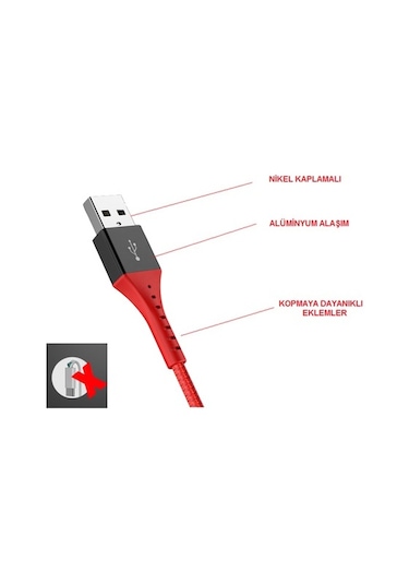 Auris 3.4 Amper İphone Uyumlu Kablo Yüksek Hızlı Şarj Kablosu Lightning