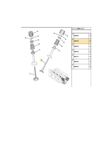 Subap Gaydı 206 406 307 16v G0279-094999