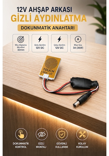Ahşap-taş Arkası 12v Dokunmatik Sensör Anahtarı Diğer