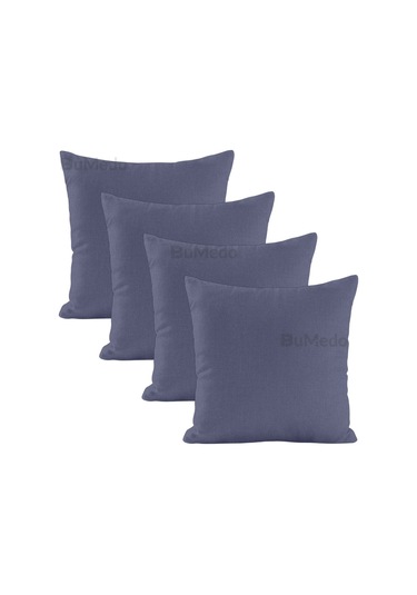 Dekoratif 4'lü Kırlent Yastık Kılıfı Seti - 42 X 42 Cm - Antrasit