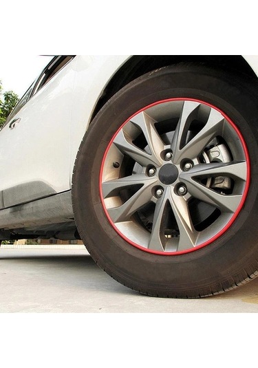Willowhaven Kırmızı Jant Koruyucu Lastik Şerit Varyantvalue Jant Kenarı Kolluğu