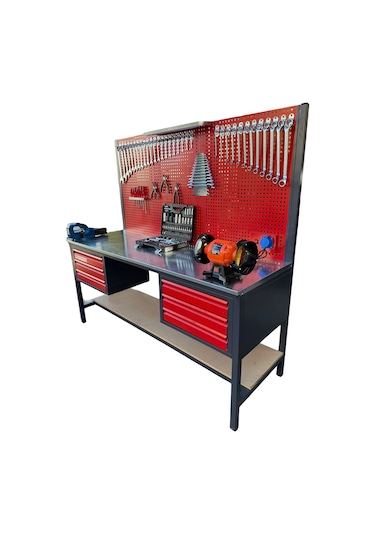 Grayzer 2 Metre 6 Çekmeceli 165 Parça Dolu Takım Tezgahı