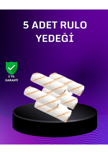 5 Li Mini Rulo Boya Seti Duvar Tavan Emülsiyon Uygulama