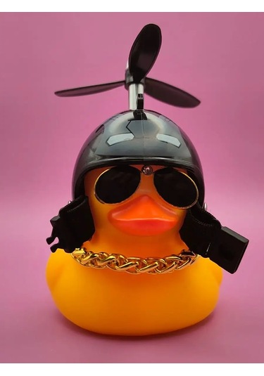 Market Alls Aracın İçinde Kasklı Ve Gözlükleri Olan Ördek 124655843