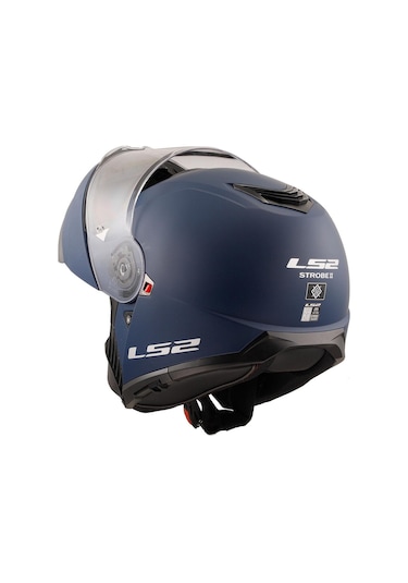 Ls2 Strobe 2 Çene Açılır Motosiklet Kaskı Mat Mavi