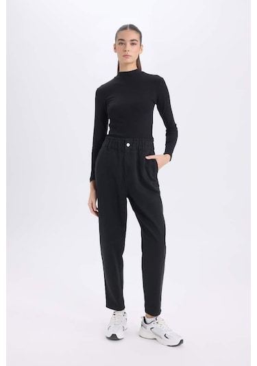 Defacto Siyah Kadın Pantolon S2790az/bk81 Siyah