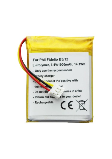 Philips Fidelio B5 / 12 Pil Li-Polimer 7.4Volt 1900Mah. 14.1Wh
