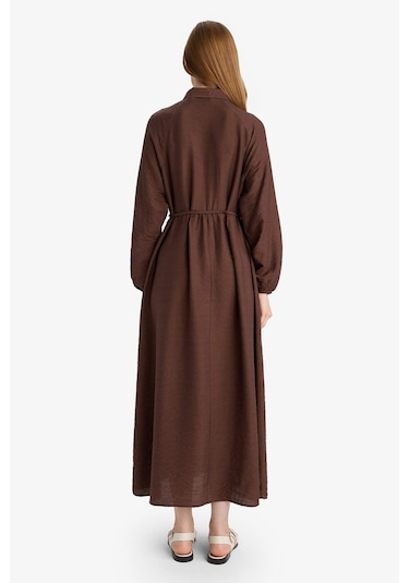 Defacto Relax Fit Hakim Yaka Uzun Kollu Elbise F5068ax25aubn334 Kahve Defacto Relax Fit Hakim Yaka Uzun Kollu Elbise F5068ax25aubn334 Kahve