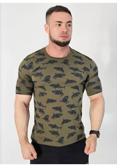 Paul&shark Düz Renk Pamuklu Temel Tişört 253875396 Khakı