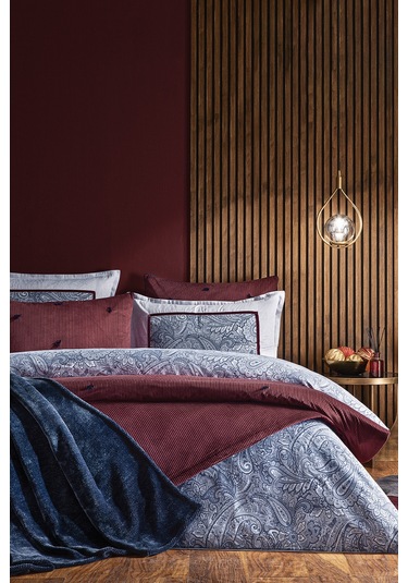 Puffy Rosida Çift Kişilik Eternal Çeyiz Seti - Bordo