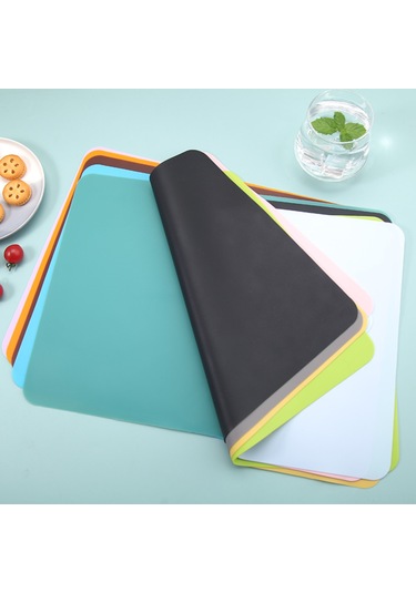 Yifomall Renkli Silikon Mutfak Matı: Isıya Dayanıklı, Kaymaz, Su Geçirmez, 40x30cm - Pratik Ve Şık Gri