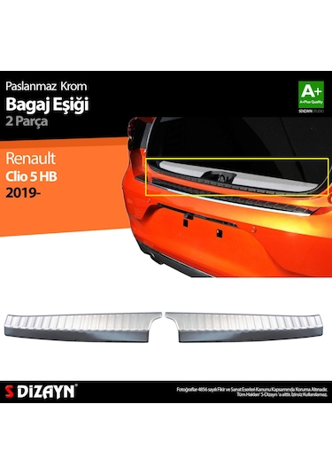 Renault Clio 5 Krom Bagaj İç Eşiği 2 Prç.2019 Ve Üzeri
