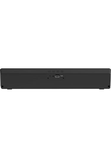 Lecoo DS103 Kablosuz Bluetooth 10W RGB Saat/Alarm Stereo Soundbar Hoparlör Siyah