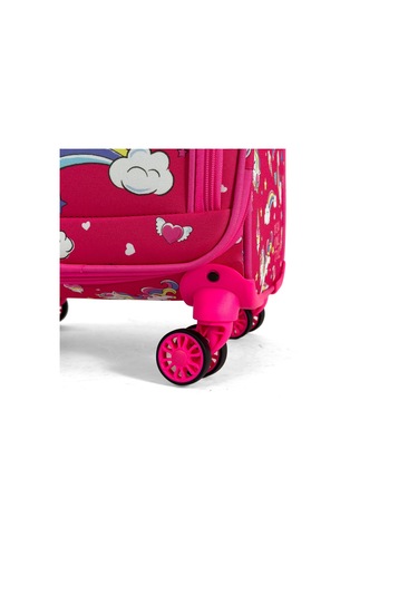 Çocuk Karakterli 4 Tekerlekli Valiz, Eğlenceli Seyahat Arkadaşı - Unicorn Unicorn