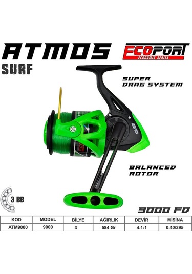 Ecoport Atmos 9000 Fd Surf Olta Makinası3 Bb