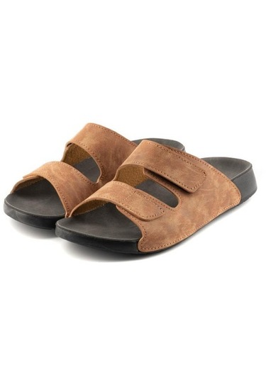 Roy Jones Madrid 4 Mevsim Anatomik Taban Cırtlı Ayarlanabilir Erkek Terlik 5001 Vizon