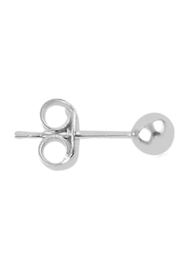 925 Ayar Gümüş Minimal Erkek Küpe 3 Mm Tek Top Küpe 1 Adet Gümüş