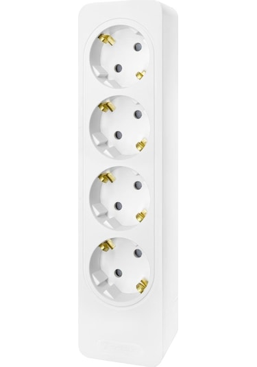 Seldur 4'lü Topraklı Çocuk Korumalı Priz Klemensli Klemensli