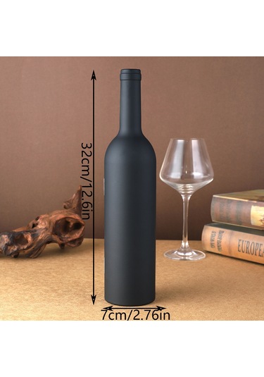 Yystore Şarap Tirbuşon 3 Parçalı Set Ts-19872 Yaratıcı Depolama Seti Siyah