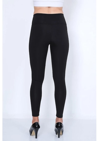 Dynamic Leggins Yüksek Bel Osho Soft Comfort 70 Denye Full Likralı Tayt-1836-8964 SiYAH Siyah
