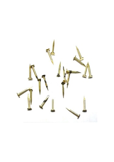 Klips, Menteşe, Ayağı Çivisi 9mm Çelik - Sarı 10gr 0.45 CM