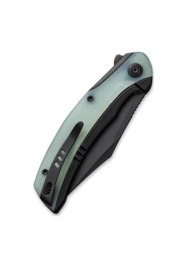 We Knife Snick Titanium Black G10 Natural Kamp Çakı Su Yeşili