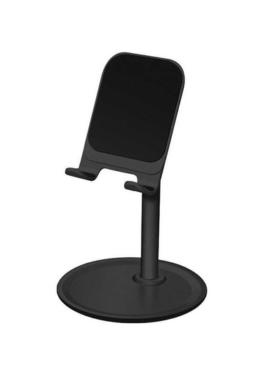 Sandwich Alüminyum Telefon Ve İpad Tutucu - Siyah, 45 Derece Açı Ayarlı, Sabit Temel, Dayanıklı, Şarj Portu Erişimi Diğer