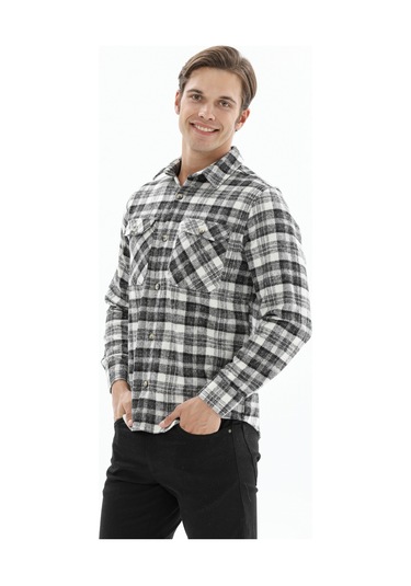 Finesuits Erkek Akrilik Flanel 2422204070.akrr Siyah