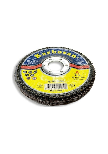 Karbosan Flap Disk 115Mm 40 Kum, Ao (10 Adet)