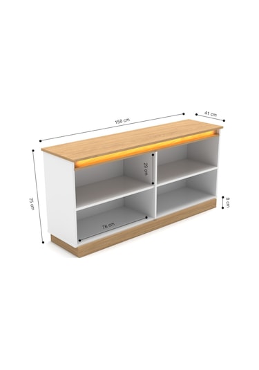 Bohem Konsol Mdf Kapak Altın