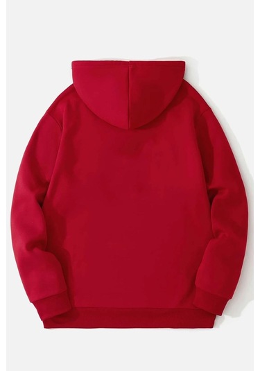 Atlanta Baskılı Sweatshirt Kırmızı